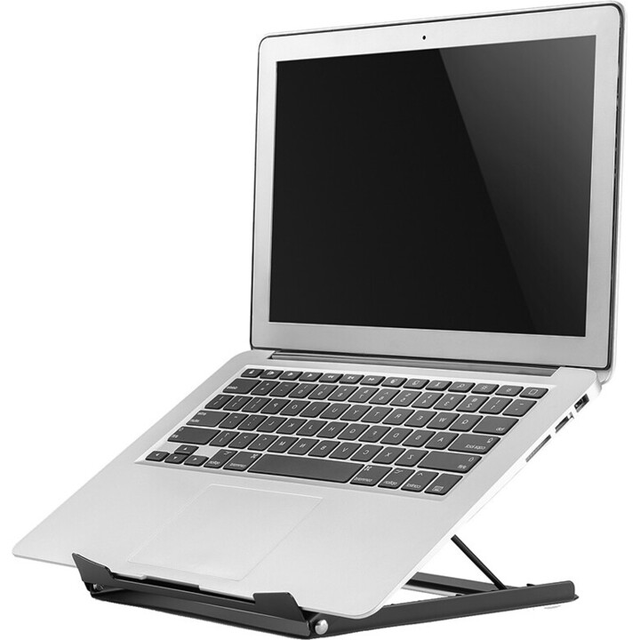 Neomounts NSLS075BLACK Laptop stand, 10-16 inch, max 5 kg, 5 height positions, foldable, compact, universal, black
