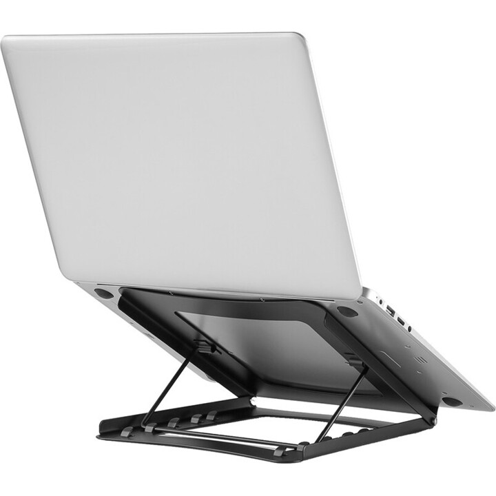 Neomounts NSLS075BLACK Laptop stand, 10-16 inch, max 5 kg, 5 height positions, foldable, compact, universal, black