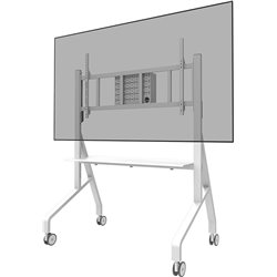 Neomounts FL50-575WH1 TV trolley 65-110 inch, max 125 kg , fast installation, TÜV, white