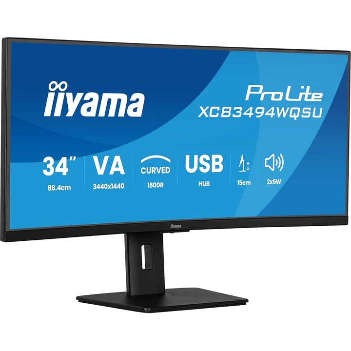 iiyama ProLite XCB3494WQSU-B1 34 VA Curvo UWQHD 120Hz Negro