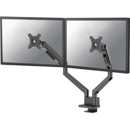 Neomounts Next Slim DS70-250BL2 ARME DUAL MONItenal, 17-32 pouces, 1-9 kg / écran (8 kg / écran incurvé), noir
