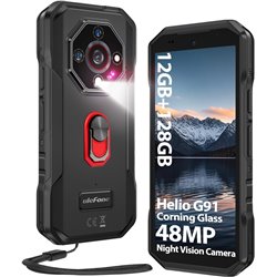 Ulefone Armor X32, 12GB + 128GB/2TB, 48MP + 20MP, visión nocturna, 5.65 pulgadas, 5500mAh IP68, NFC, negro