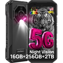 Ulefone Armor X32 Pro, 16GB+256GB/SD-2TB, 5G Smartphone, 64MP+16MP+25MP Camera, 5.65 Inch, 5500mAh, NFC, Black