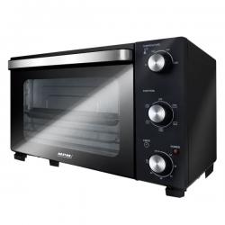 Horno eléctrico - MPM MPE-14/T con sistema de termo-circulación, negro