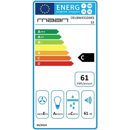 MAAN ELBA Campana extractora de cocina Mini WPB 431 Satinado