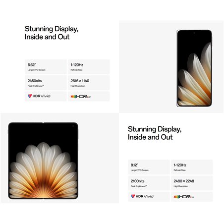 Oppo Find N5 5G Dual Sim 16 GB RAM 512 GB - Blanco