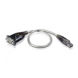 Aten Uc232a1-at Cavo adattatore USB RS-232 Nero, Metallico