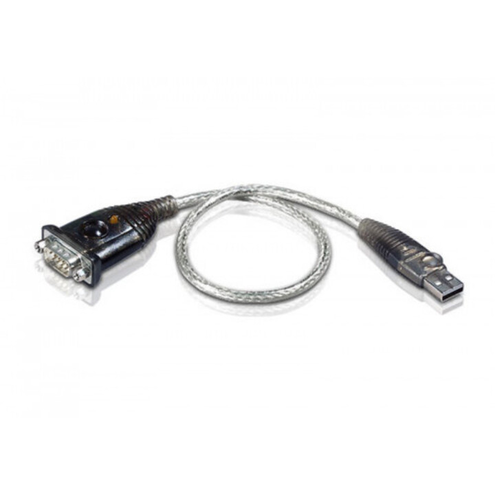 Adaptateur de câble USB RS-232 Aten Uc232a1-at, noir, métallisé
