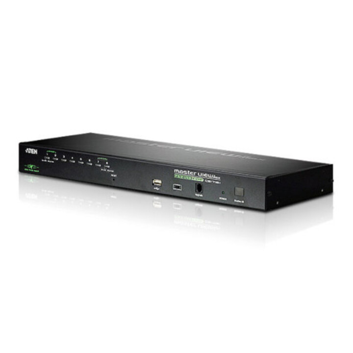 Aten 8-Port KVM Switch Over IP VGA PS/2-USB With Shared Access From Local/Remote Consoles