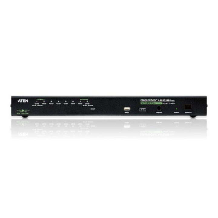 Switch KVM Aten a 8 porte su IP VGA PS/2-USB con accesso condiviso da console locali/remote