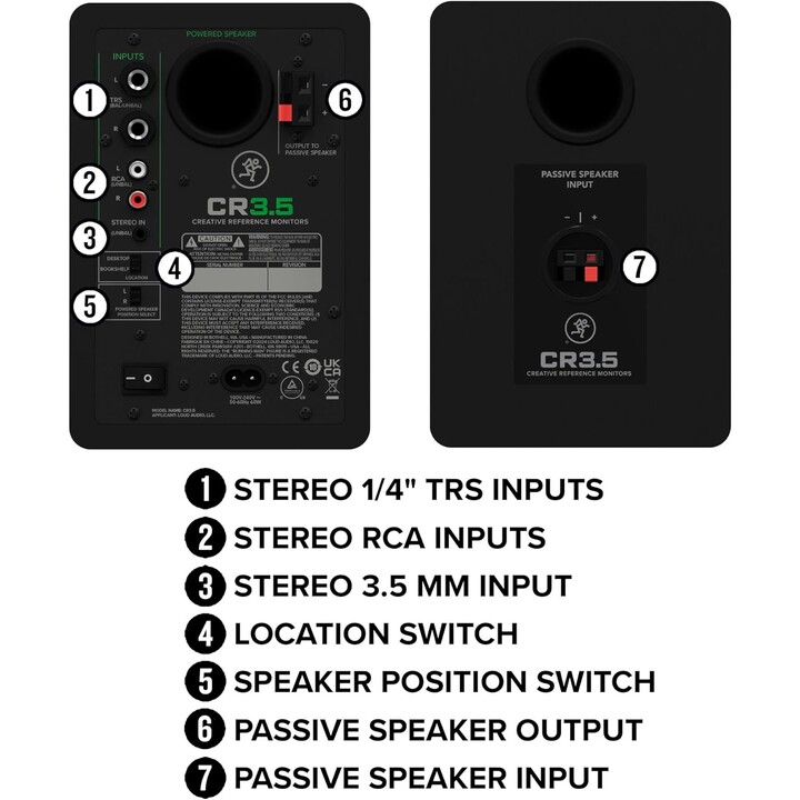 Mackie CR3.5BT Active studio monitors with Bluetooth