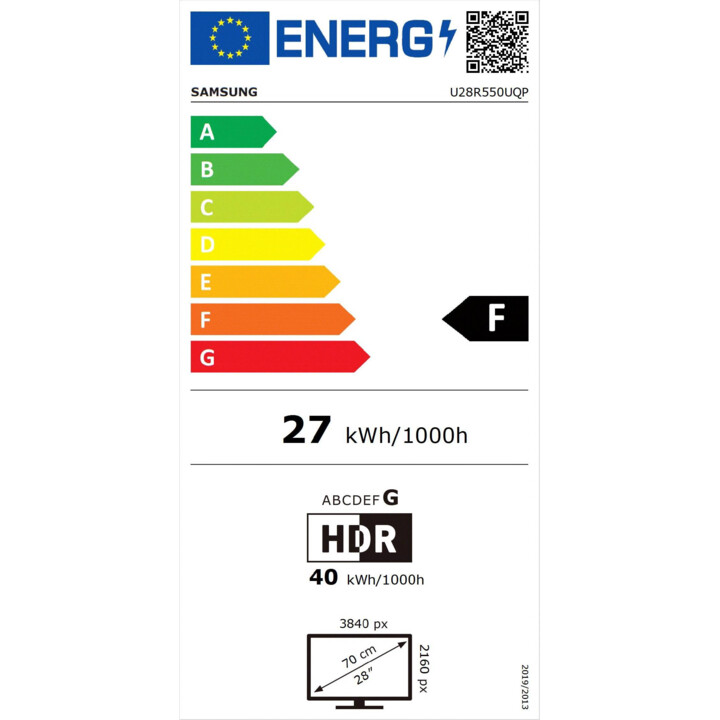 Professional Monitor Samsung U28R550UQP 28'/ 4K/ Gray