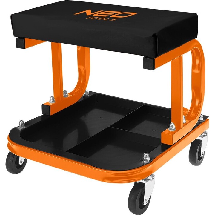 Workbench on wheels with tool shelf