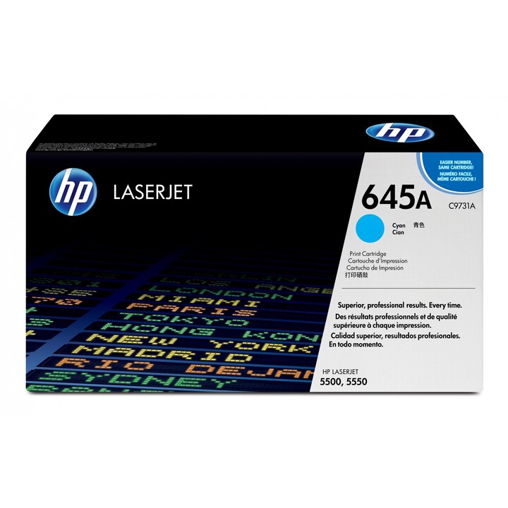 Cartouche de toner cyan HP LaserJet 645A d origine