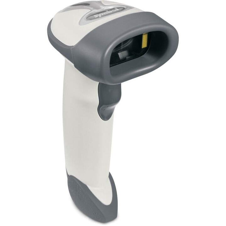 Zebra LS2208 Handheld-Laser-Barcodeleser, Weiß