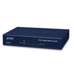 Commutateur Gigabit Ethernet PLANET GSD-803 (10/100/1000) Bleu