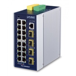Switch Gigabit Ethernet L2+ Gerenciável PLANET IGS-20040MT (10/100/1000) Azul, Branco