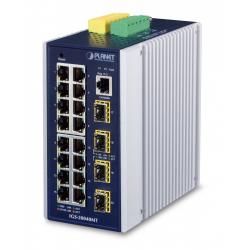 Commutateur Gigabit Ethernet L2+ géré PLANET IGS-20040MT (10/100/1000) bleu, blanc