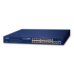 PLANET FGSW-1816HPS switch Gestionado L2 Fast Ethernet (10/100) Energía sobre Ethernet (PoE) Azul