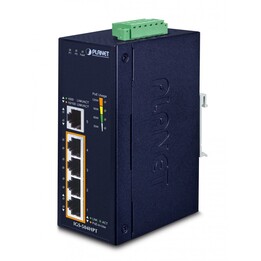 PLANET IGS-504HPT Gigabit Ethernet L2 não gerenciado (10/100/1000) Power over Ethernet (PoE) Azul