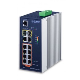 PLANET IGS-4215-8P2T2S Managed L2/L4 Gigabit Ethernet (10/100/1000) Power over Ethernet (PoE) Switch Blue, Silver
