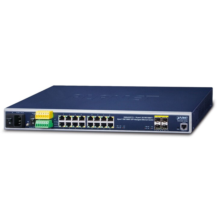 Commutateur géré PLANET IGS-5225-16T4S L2+ Gigabit Ethernet (10/100/1000) 1U Bleu
