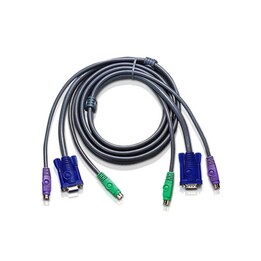 Câble d alimentation ATEN AT-2L5002P/C - 1,8 m - PS/2 - PS/2 - VGA - VGA - 2xPS/2 - VGA - 2xPS/2