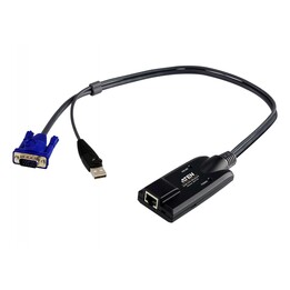 ATEN KA7170-AX cable para video, teclado y ratón (kvm) Negro, Azul, Metálico