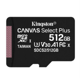 Kingston Technology Canvas Select Plus mémoire flash 512 Go SDXC Classe 10 UHS-I