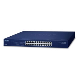 Switch PLANET GSW-2401 Gigabit Ethernet não gerenciado (10/100/1000) 1U Azul