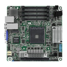 ASRock X570D4I-2T, 1xSKT AM4, AMD Ryzen, X570, SATA, 1xM.2, 2x10GbE, IPMI
