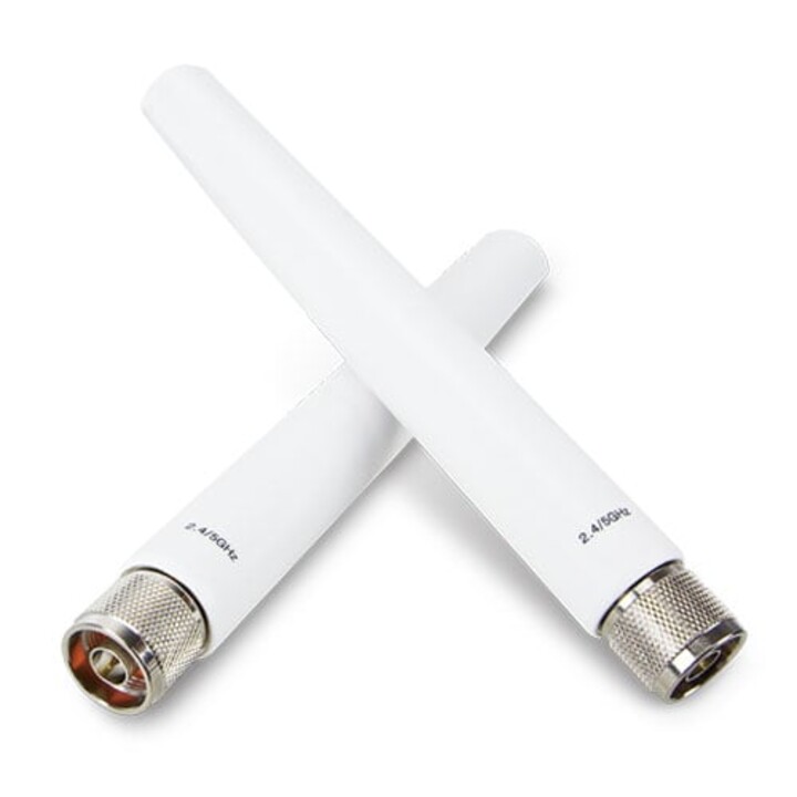 Kit d antenne omnidirectionnelle double bande Planet ANT-OM5D-KIT 2,4 GHz 4,5 dBi / 5 GHz 7 dBi / Extérieur / ABS / Type N m