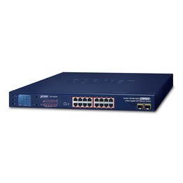 PLANET GSW-1820VHP switch No administrado Gigabit Ethernet (10/100/1000) Energía sobre Ethernet (PoE) 1U Azul