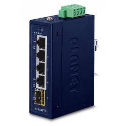 Commutateur PLANET IGS-510TF Gigabit Ethernet non géré (10/100/1000) Bleu