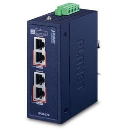 Commutateur Power over Ethernet (PoE) PLANET IPOE-270 Bleu