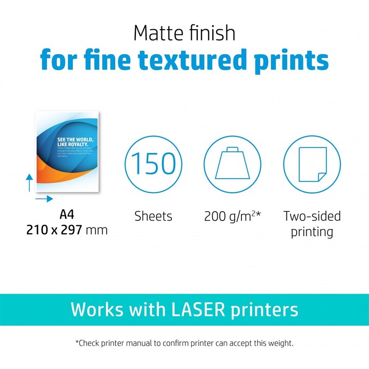 HP Professional Business Papier, Matt, 200 g/m2, A4 (210 x 297 mm), 150 Blatt
