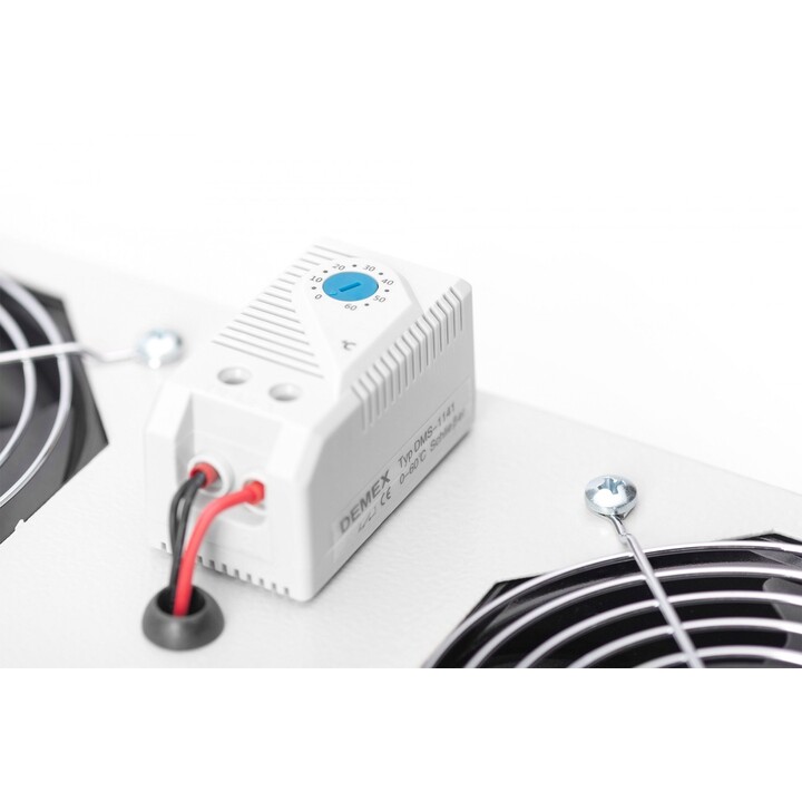 Unidade de ventilação de teto Digitus para gabinete de parede de 483 mm (19")