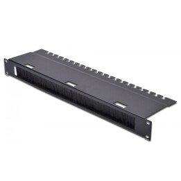 Digitus Panel de gestión de cables con tira de cepillo para armarios de 483 mm (19"), 1U