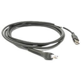 Zebra CBA-U01-S07ZAR - 2,1 m - USB A - USB 2.0 - Maschio/Maschio - Grigio