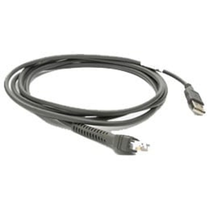 Zebra CBA-U01-S07ZAR - 2,1 m - USB A - USB 2.0 - Maschio/Maschio - Grigio