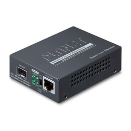PLANET 802.3at PoE+ PD Medienkonverter 2000 Mbit/s Schwarz