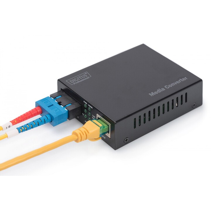 DIGITUS DN-82120-1 Medienkonverter Gigabit Ethernet, Multimodo, SC
