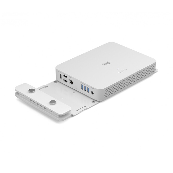 Logitech 952-000097 Support pour processeur et moniteur Blanc