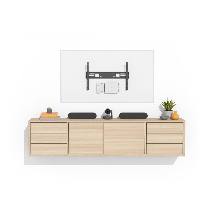 Logitech 952-000097 Support pour processeur et moniteur Blanc