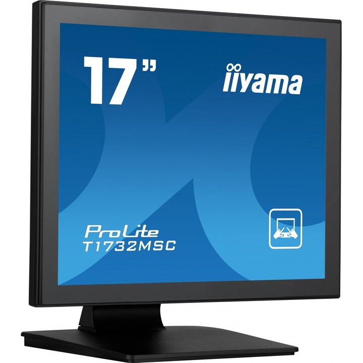 Monitor desktop touchscreen LED Full HD iiyama ProLite T1732MSC-B1SAG da 17" 1280 x 1024, nero