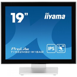 Monitor de mesa LED touchscreen 19" Full HD 1280 x 1024 iiyama ProLite T1932MSC-W1SAG, branco
