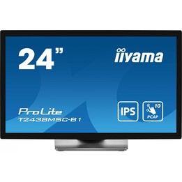 Monitor de PC iiyama ProLite T2438MSC-B1 60,5 cm (23,8") 1920 x 1080 pixels Full HD LED Touchscreen Preto