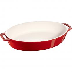 Staub Oval Ceramic Platter - 2.3 ltr, Red