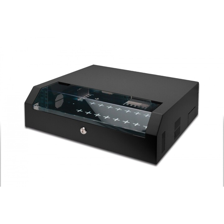 Digitus DN-19 04U-PB-B 3U Rack Cabinet Wall Mounted Black
