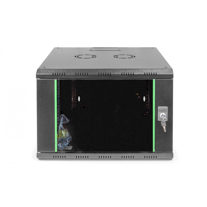 Armadio rack Digitus DN-19 07U-6/6-SW 7U da parete, nero
